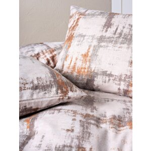 Cotton Box Flanel Çift Kişilik Nevresim Takımı Farida Kahve