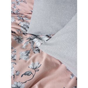 Cotton Box Flanel Çift Kişilik Nevresim Takımı Petit Pudra