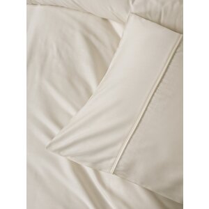 Cotton Box Silky Saten King Size Nevresim Takımı Ekru