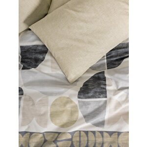 Cotton Box Modern Tek Kişilik Nevresim Takımı Formo Bej