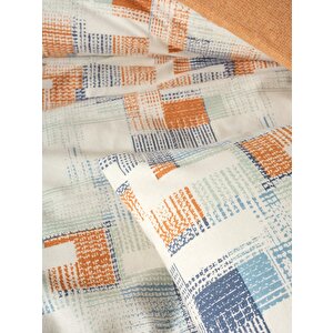 Cotton Box Flanel Tek Kişilik Nevresim Takımı Rina Kiremit
