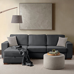 Corner Köşe Koltuk Takımı Sandıklı Antrasit Antrasit