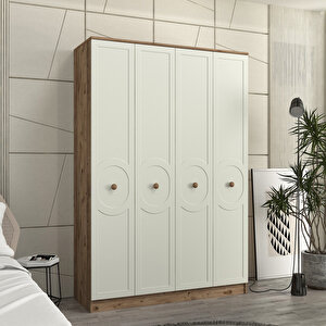 Luna 4 Kapakli Bazali Gardirop Tamami Mdf, Aytaşı Aytaşı