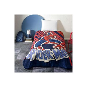 Lisanslı Spiderman Block Tek Kişilik Battaniye