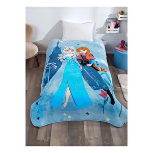 Taç Frozen Kız Çocuk Battaniye Tek Kişilik