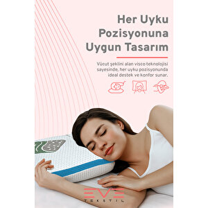 Air File Kumaşlı Visco Dream Hava Alabilen Ortopedik Yastık