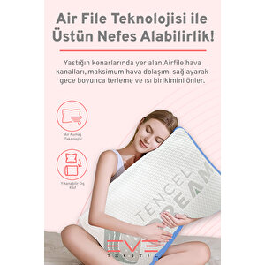 Air File Kumaşlı Visco Dream Hava Alabilen Ortopedik Yastık