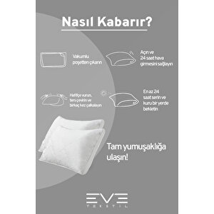 10 Adet Klimax Beyaz Serisi Kılıflı Fermuarlı Klimali Antialerjik Silikon Nano Elyaf Yastık 50x70cm