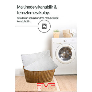 10 Adet Klimax Beyaz Serisi Kılıflı Fermuarlı Klimali Antialerjik Silikon Nano Elyaf Yastık 50x70cm