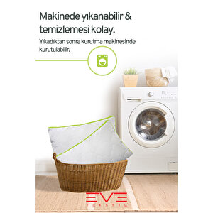 2 Adet Klimax Yeşil Serisi Kılıflı Fermuarlı Klimali Antialerjik Silikon Nano Elyaf Yastık 50x70cm