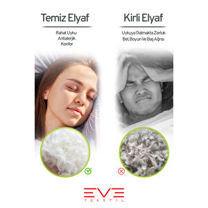 2 Adet Klimax Yeşil Serisi Kılıflı Fermuarlı Klimali Antialerjik Silikon Nano Elyaf Yastık 50x70cm