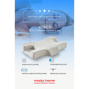 Visco Ortopedık Boyun Yastığı,botoks Ve Karışıklık Azaltmaya Yardımcı Yastık 62*38*10cm