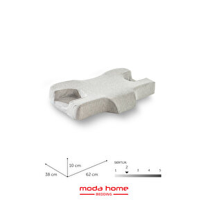 Visco Ortopedık Boyun Yastığı,botoks Ve Karışıklık Azaltmaya Yardımcı Yastık 62*38*10cm