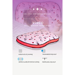 2 Adet Visco Ortopedik Çocuk Yastığı(sensitive Baby)hava Kanallı(melek) 45 X 30 X 7cm