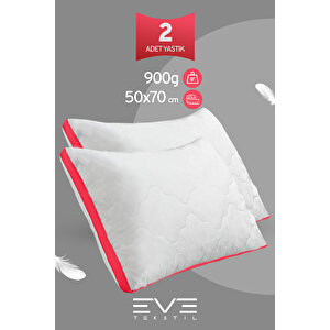 2 Adet Klimax Pembe Serisi Kılıflı Fermuarlı Klimali Antialerjik Silikon Nano Elyaf Yastık 50x70cm
