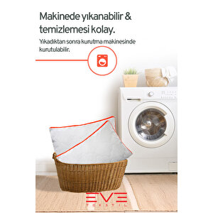 8 Adet Klimax Turuncu Serisi Kılıflı Fermuarlı Klimali Antialerjik Silikon Nano Elyaf Yastık 50x70cm