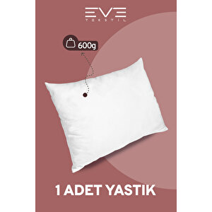 1 Adet Silikon Elyaf Nonwoven Yıkanabilir Antialerjik Vakumlu Yastık Seti 50x70cm 600 Gr
