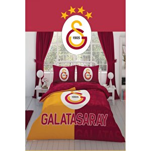 Lisanslı Nevresim Takımı Galatasaray Parçalı Logo Çift Kişilik