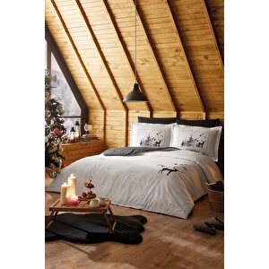 Naturaleza Nevresim Takımı Çift Kişilik Gri