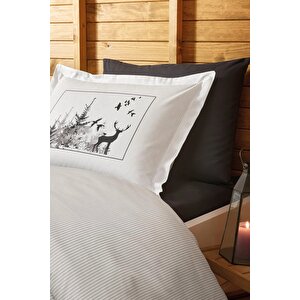 Naturaleza Nevresim Takımı Çift Kişilik Gri