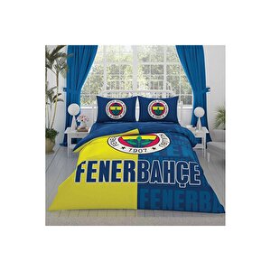 Fenerbahçe Parçalı Logo Pamuk Nevresim Takımı