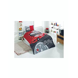 Kristal Tek Kişilik Ranforce Dört Mevsim Kapitoneli Nevresim Takımı Yarışçı