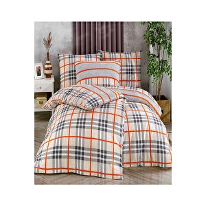 Ferru Tek Kişilik Nevresim Takımı %100 Pamuk Çarşafı Lastikli