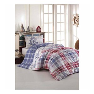 Taç Kristal Tek Kişilik Ranforce Nevresim Takımı - Sailor