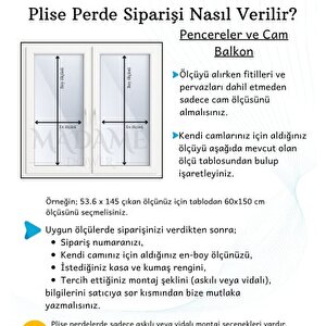 Plisel Perde Beyaz - Cam Balkon & Pimapen - Antibakteriyel Ve Toz Tutmaz Kumaş