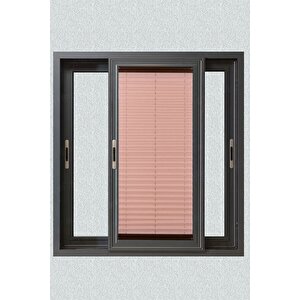 Plisel Perde Pembe - Cam Balkon & Pimapen - Antibakteriyel Ve Toz Tutmaz Kumaş 50x90 cm