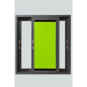 Plisel Perde Fıstık Yeşili - Cam Balkon & Pimapen - Antibakteriyel Ve Toz Tutmaz Kumaş 90x90 cm
