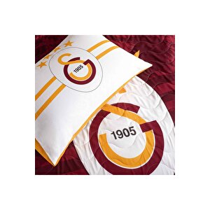 Lisanslı Galatasaray Stripe Tek Kişilik Yatak Örtüsü Seti