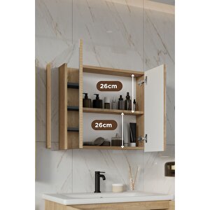 Zakkum 75x60 Cm %100 Mdf Banyo Üst Dolap