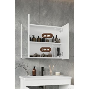 Defne 75x60 Cm %100 Mdf Banyo Üst Dolap