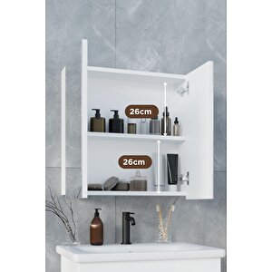 Defne 60x60 Cm %100 Mdf Banyo Üst Dolap