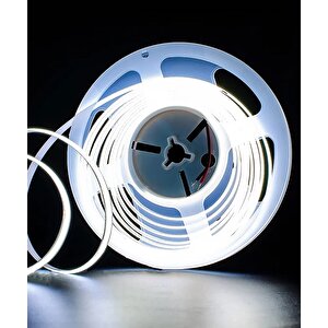 12v Cob Şerit Led Beyaz Işık  - Metrede 360 Led - 5 Metre