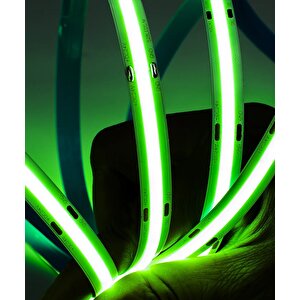 12v Cob Şerit Led Yeşil Işık  - Metrede 360 Led - 5 Metre