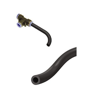 Basınç Hortumu Çok Amaçlı Hortum 8mm Çap Siyah Renk 10 Metre
