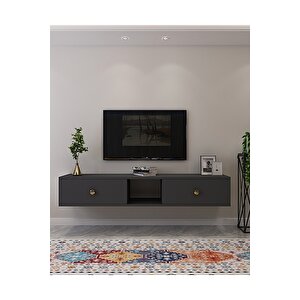 Tda1501ag - Zuzu Duvara Montaj Tv Stand  150cm Antrasit