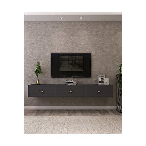 Tda1801ag - Zuzu Duvara Montaj Tv Stand  180cm Antrasit