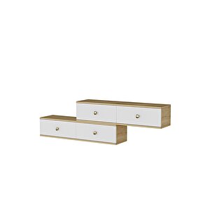 Tda1203dbg - Zuzu 2li̇ Duvara Montaj Tv Stand - 120cm+120cm