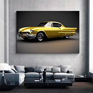 Antika Araba Sanatı Kanvas; Araba Duvar Sanatı; Ford Mustang Kanvas; Motivasyonel Poster