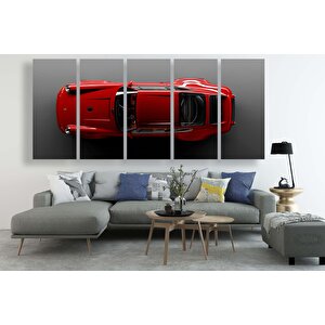 Kırmızı Porsche 911 (964) Kanvas Duvar Sanatı; Porsche 911 Carrera Duvar Sanatı; Süper Araba Kanvas