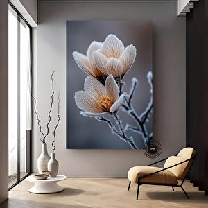 Modern Çiçek Duvar Sanatı, Duvara Asmak İçin Hediye Fikirleri, Çiçek Duvar Dekoru, Kanvas Baskı