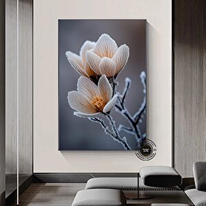 Modern Çiçek Duvar Sanatı, Duvara Asmak İçin Hediye Fikirleri, Çiçek Duvar Dekoru, Kanvas Baskı 150x250 cm