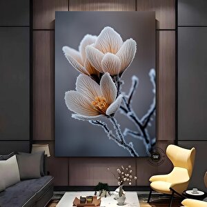 Modern Çiçek Duvar Sanatı, Duvara Asmak İçin Hediye Fikirleri, Çiçek Duvar Dekoru, Kanvas Baskı