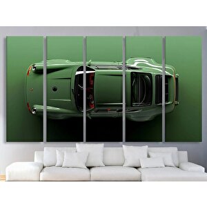 Porsche 911 Sport Yeşil Kanvas Duvar Sanatı Baskısı; Motivasyon Ofis Dekoru; Araba Posteri; Porsche
