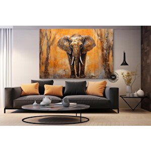 Fil Kanvas Tablosu; Canlı Fil Sanatı