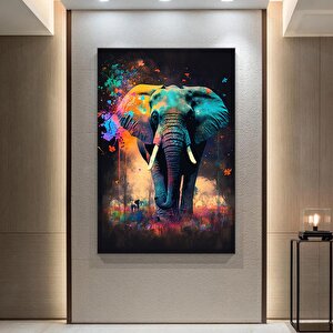 Fil Kanvası, Fil Posteri, Modern Duvar Sanatı, Hayvan Temalı Duvar Dekoru