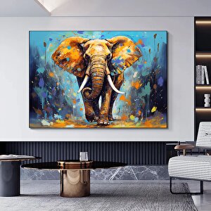 Modern Baskı Grafiti Sanatı Soyut Fil Kanvas Tablosu Sokak Renkli Hayvanlar Resmi Ev Duvar Dekoru Iç 30x40 cm